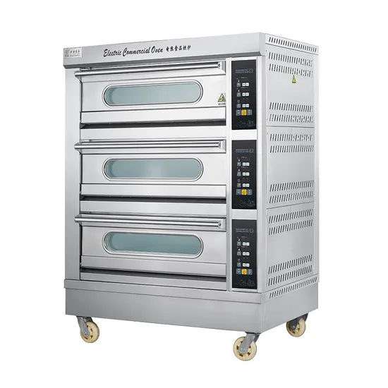 Multi-Functional Two-Layer Four-Plate Oven Baking Bread Pizza Commercial Oven