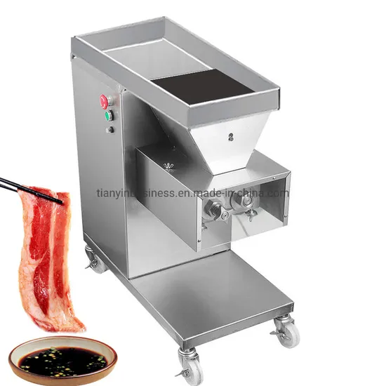 Factory Direct Selling Electric Small Commercial Meat Slicer 500kg/Hr for Beef Pork Lamb Chicken Breast Slicer