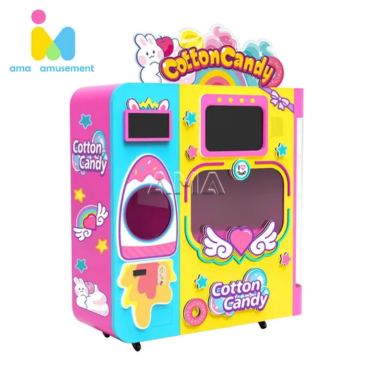 New Design Full Automatic Commercial High Quality Cotton Candy Vending Machine
