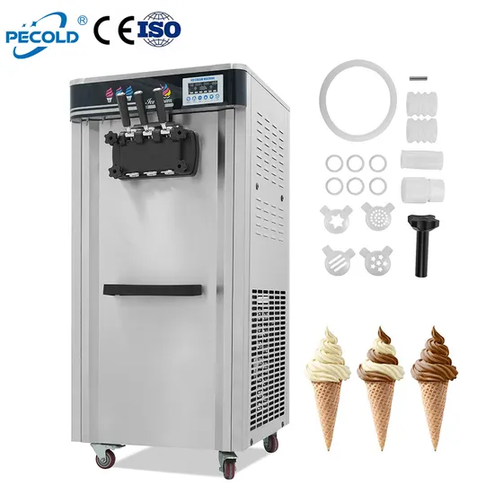 Pecold Italian Small Business Industrial Commercial Ice Cream Making Machine Customized Softserve Ice Cream Soft Machine