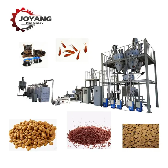 Full Automatic Pet Dog Cat Food Fish Float Aquatic Feed Processing Production Line Making Machine