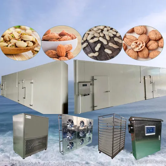 Hot Air Heat Pump Vegetables Dehumidifying Dryer Dates Potato Oven Dehydrator Almonds Pistachios Cashew Drying Machine Walnut Cashew Groundnut Pecan Nuts Dryer