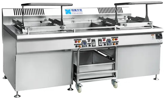 Industrial Gas Heated Two Tanks Deep Fryer for Fried Chicken Snack Food Central Kitchen Equipment