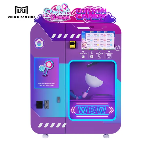 Commercial Full Automatic 36 Flower Types Customize Making Marshmallow Floss Cotton Candy Vending Machine