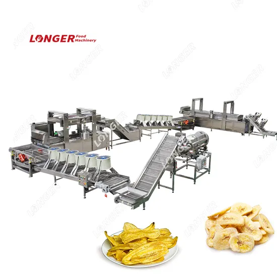 Gelgoog Automatic Stainless Steel Long Plantain Chips Processing Banana Chips Production Line