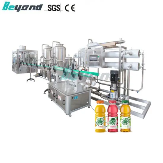 3-in-1 Automatic Fresh Orange Fruit Juice Plastic Bottle Rinsing Filling Capping Machine