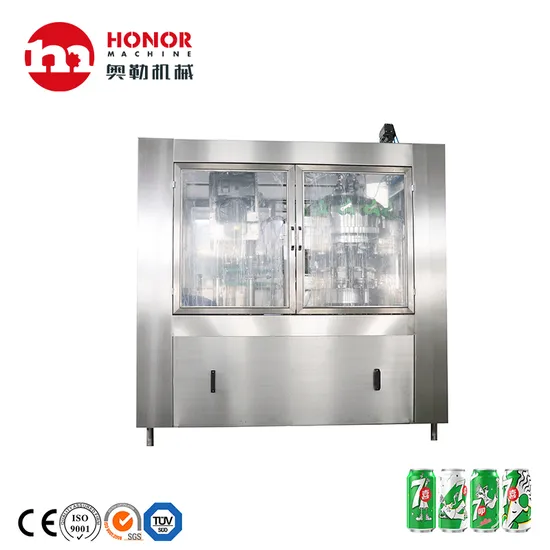 New Full Automatic 3000-6000bph 280ml 330ml Carbonated Energy Drink Fruits Red Bull Tea Juice Aluminum Can Filling Making Packing Machine Production Equipment