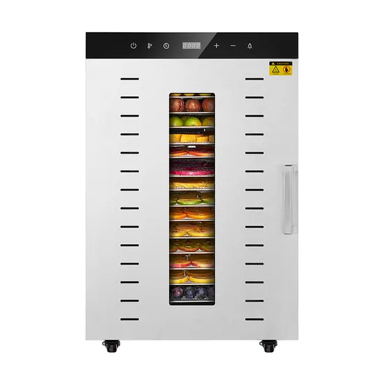 Latest Stainless Steel 16 Trays Digital Temperature Control Dehydrated Beef Jerky Dry Fruits Food Dryer Vegetable Dehydrator