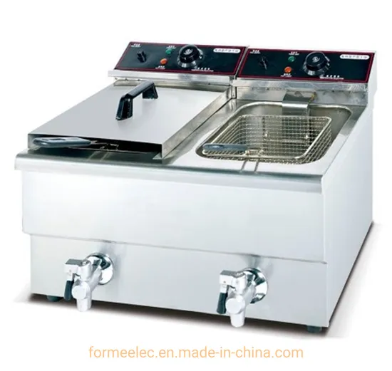 Countertop Faucet Electric Fryer 1-Tank 1-Basket 3.25kw 8L Fryer with Valve