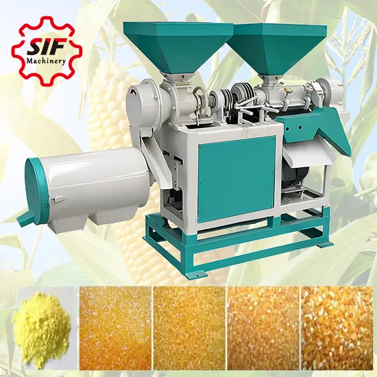 Mini Corn Dehuller Flour Mill Maize Grits Making Machine Wheat Grinding Maize Grits Agriculture Machine