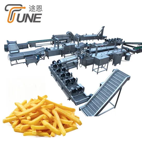 1000kg Fully Automatic Frozen French Fries Production Line