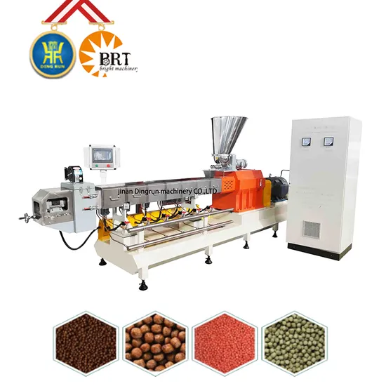 Stainless Steel Automatic Floating Fish Food Extruder Pellet Fish Feed Making Machine