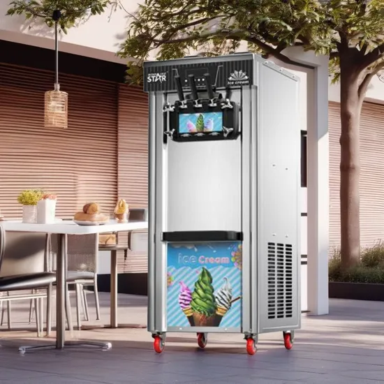 Food Processor Cheap 12L Ice Maker 220V 1300W Kitchen Equipment Ice Cream Freezer Stainless Steel Chocolate Soft Commercial Candy Food Ice Cream Machine