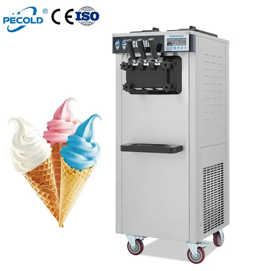 Pecold High Quality Professional 4 Flavor Bar Auto Ice Cream Yogurt Machine Modern Mini Flavor Burst Snow Soft Ice Cream Machine