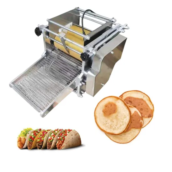 Automatic Industrial Factory Price Small Restaurant Corn Tortilla Machine Mexician Corn Flour Tortilla Making Machine with CE Stainless Steel 110V/220V
