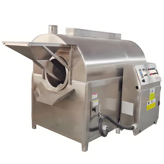 Industrial Sesame Roasting Cocoa Bean Soybean Peanut Nut Electric Roaster Machine