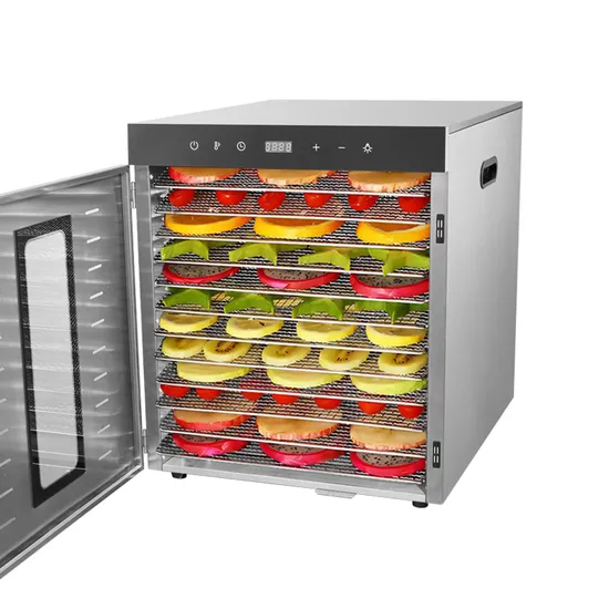 12 Trays Commercial Stainless Steel Food Fruits Vegetables Dehydrator Air Dryer Machine