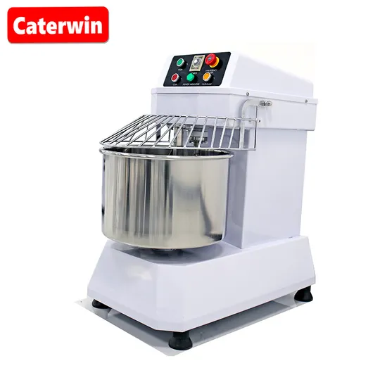 Caterwin Bread Baking Machine Commercial Food Flour Kneading Mixer Bakery Spiral Dough Mixer with Timer