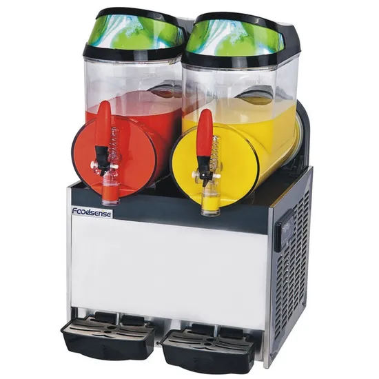 Wholesale Price Cold Juicer Dispenser Commercial 2 Tank Frozen Drink Ice Slush Machine