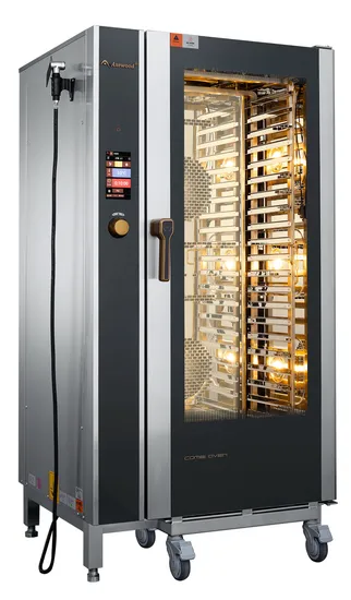 Touch-Screen 20 Trays 1/1gn Electric Combination Oven Combi-0ven with Trolley