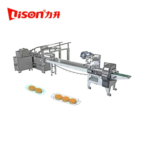 Covered Stainless Steel Biscuit Sandwich Machine with Packaging Machine