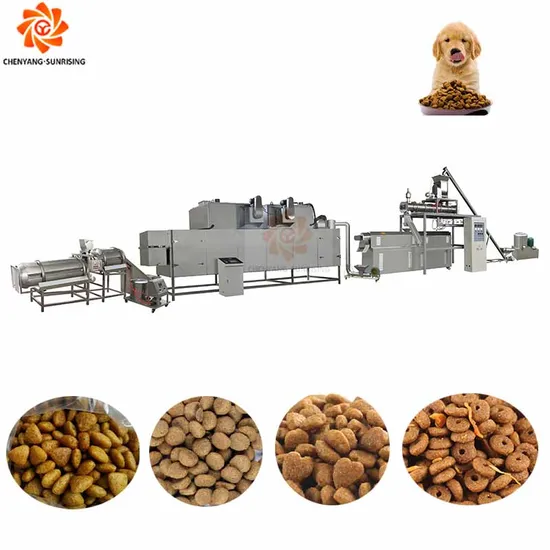High Output Manufacturing Pet Dry Dog Food Production Line Extruder Floating Fish Feed Pellet Making Processing Machine