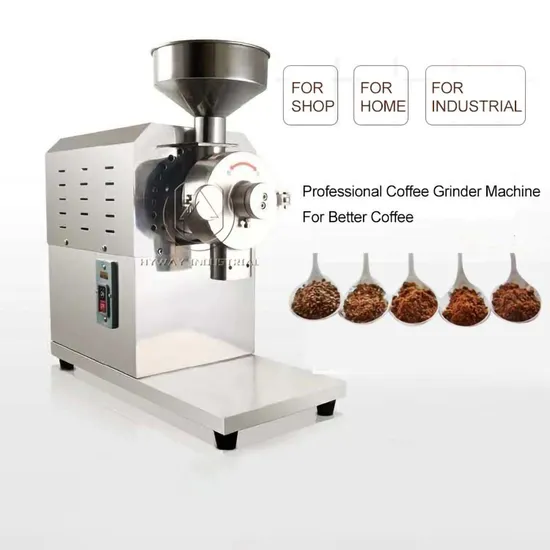 Hy-40/60/100kg Commercial Electric Wheat Maize Grains Spices Flour Mill Milling Espresso Cocoa Bean Coffee Bean Grinder Machine Powder Grinder