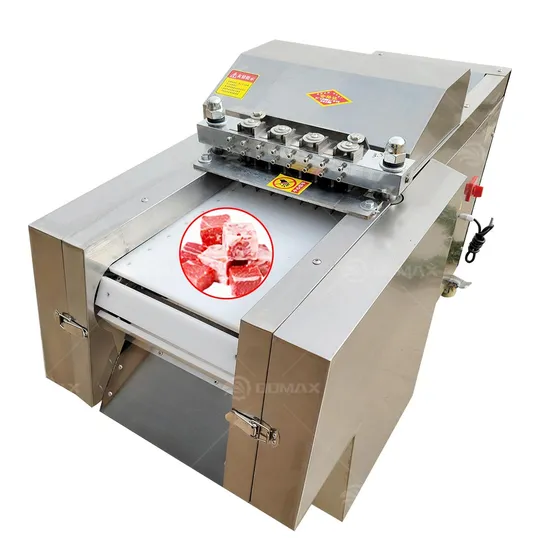 Domax 260kg Medium-Sized Capacity 500-1000kg/H Dm-600 Frozen Meat Cutter Meat Cutting Machine