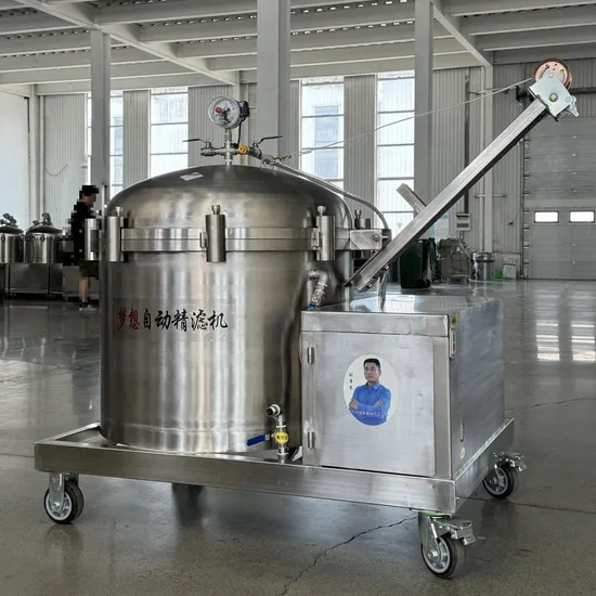 Food Grade Stainless Steel Oil Filter Making Machinery for Palm Oil Purification