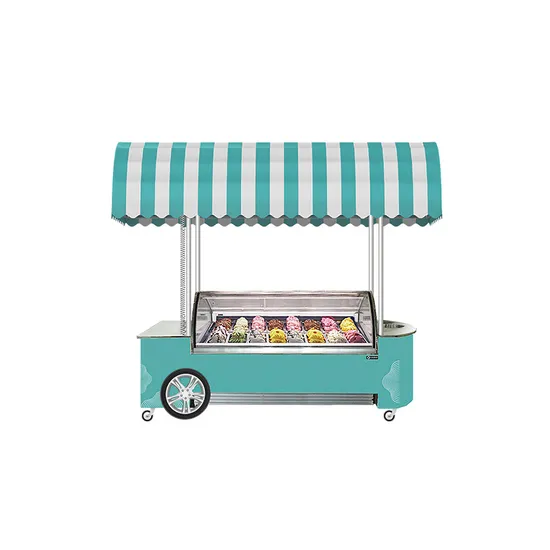 Prosky Mexican Italian Electric Bike Beach Ice Cream Gelato Food Push Vending Cart