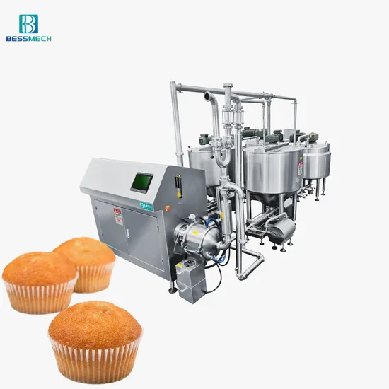 Industrial Bakery Equipment Automatic Cake Aeration Mixer for Chiffon Cake Production