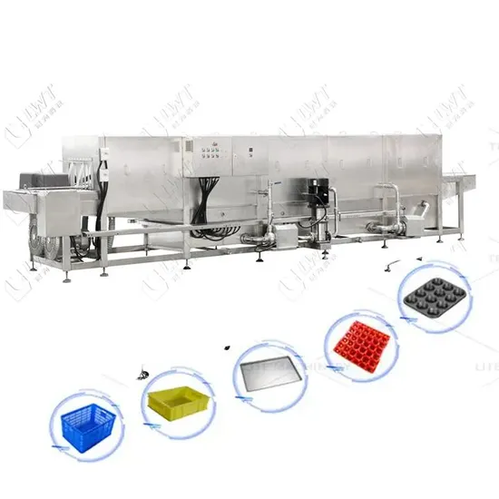 Leadworld Factory Price Industry Cleaning Equipment Turnover Box/Basket/Tray Washing Machine