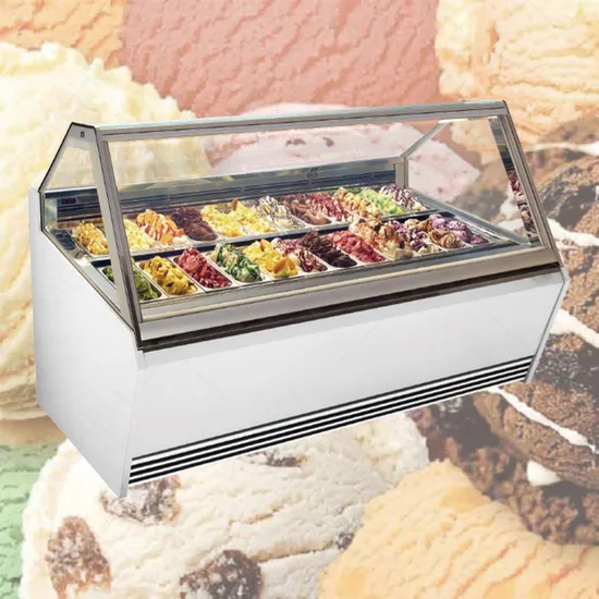 Italian Countertop Gelato Showcase Freezer Machine Ice Cream Display