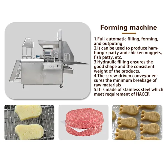 TCA CE Manufacturer Vegan Meat High Quality Automatic Chicken Nuggets Forming Machine Chicken Nuggets