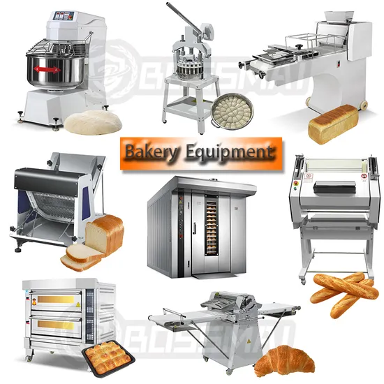 Kitchen Equipment Toast Pizza Baking Oven Baguettes Croissant Dough Sheeter Bakery Bread Machine Prices