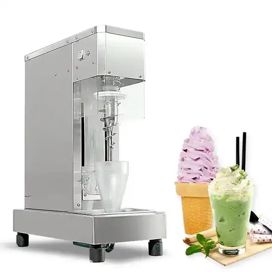 Fresh Fruit Frozen Yogurt Milkshake Swirl Freeze Ice Cream Blender Machine