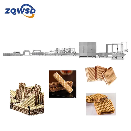 New High-End Wafer Biscuit Baking Oven Cheese Waffle Equipment Wafer Production Line