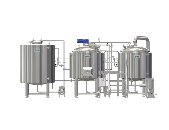 Meto Factory Supplied SUS304 300L/500L/1000L Micro Brewhouse System 2-Vessel 3-Vessel Beer Brewery Equipment for Sale