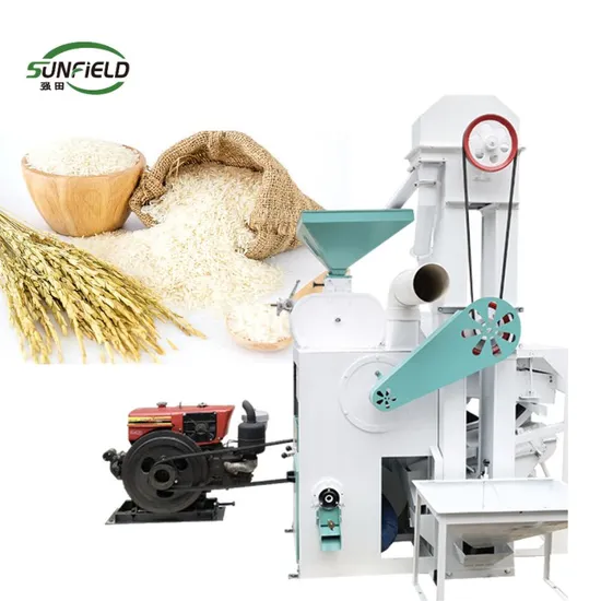 Sunfield Per Hour Diesel Engine Mini Rice Mill Machine Rice Milling Machine