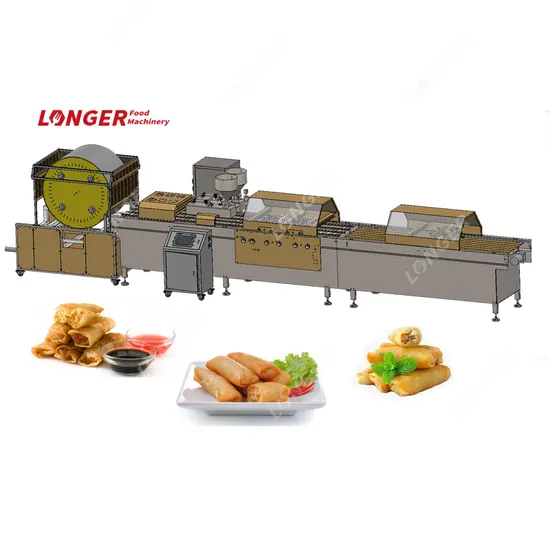 Commercial Fully Automatic Lumpia Making Machine Spring Roll Machine Price