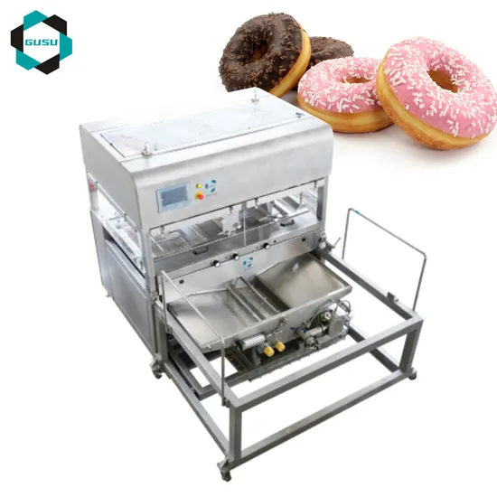 Gusu Full Automatic Chocolate Enrober Machine Chocolate Coating for Cakes, Biscuit, Snack
