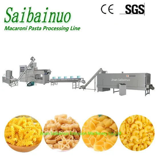 Industrial Automatic Macaroni Making Extruder Machine Pasta Processing Line