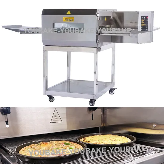 20" Commercial Electric Deck Conveyor Pizza Oven Industrial Baking Equipment Chain Pizza Oven