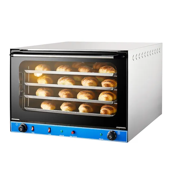 Electric Hot Air Baking Oven Bakery Food Bread Pizza Convection Oven with Steam Spray (HEO-8M-B)