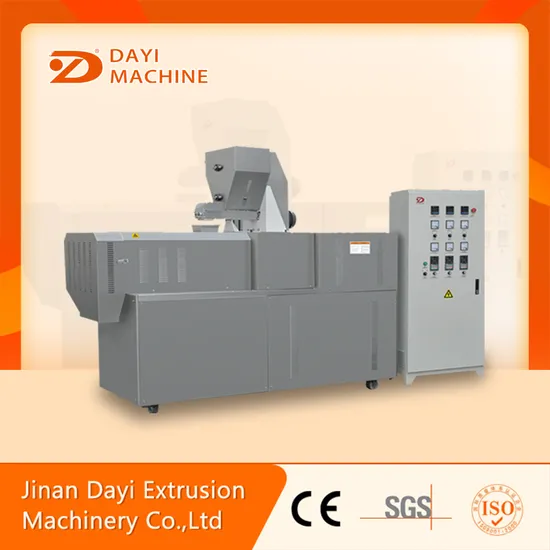 Dayi 200-300kg Per Hour Double Screw Extruder Factory Price Core-Filling Snack Food Machine Full-Automatic Puffed Corn Stick Food Making Machinery