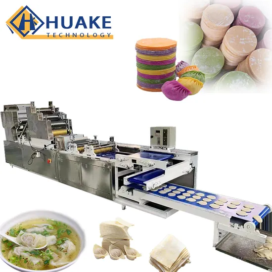 Hot Sales Automatic Wonton Wrapper Making Machine Dumpling Wrapper Spring Roll Skin Production Line/Machine