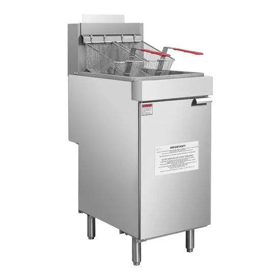 Premium Quality 2/3/5 Cast Iron Burner Gas Turkey Deep Fat French Fries Chicken Fish Fryer for Catering Kitchen Equipment ETL/CE/Energy Star Listed GF90