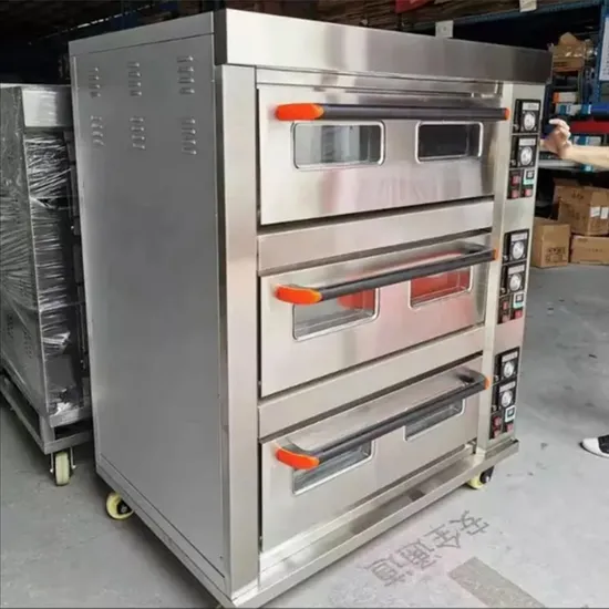 High Quality Hot Sale Standard Bakery Baking Bread Equipment Machine Price 2 3 Decks 4 6 Trays Electric Gas Toaster Bread Pizza Biscuit Baking Oven for Sale
