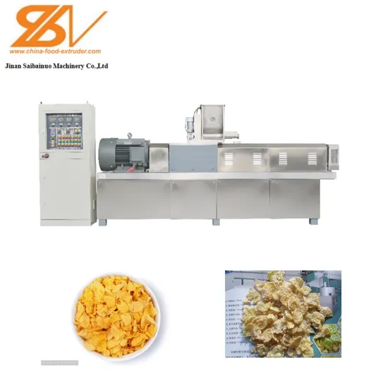Saibainuo Breakfast Cereal Corn Flakes Extruder Manufacturing Machine Plant