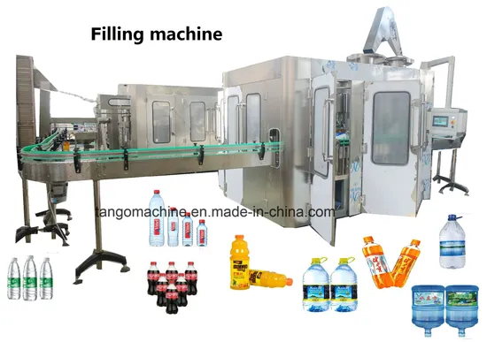 Glass Bottle 5in1 4in1 Fruit Juice Beverage Liquid Filling Machine